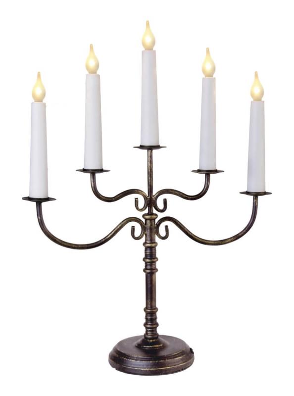 ROMANTIKA Metalljusstake 37cm Svart