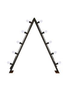 BRIGHT Ljusstake Utomhus 10L 120cm Corténstål/Opal