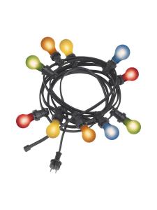 BRIGHT LIGHT Ljusslinga inkl. 10L 7,2m Svart/Flerfärgad