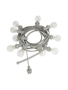BRIGHT LIGHT Ljusslinga inkl. 10L 7,2m Grå/Klar