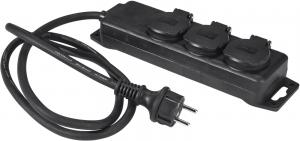 GRENUTTAG 3:a Utomhus IP44 1,5m Svart