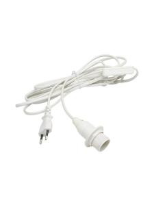 E14 Sladdställ 4m Vit