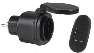 FJÄRRSTRÖMBRYTARE Utomhus 6cm Svart