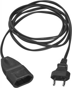 FÖRLÄNGNINGSSLADD EU 2m Svart