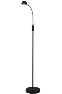 JUNO Golvlampa 128cm Svart/Krom