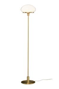 NEW AUGUST Golvlampa 140cm Matt Mässing/Opalvit