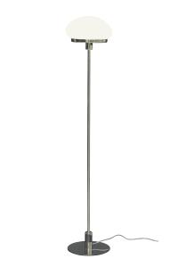 NEW AUGUST Golvlampa 140cm Krom/Opalvit