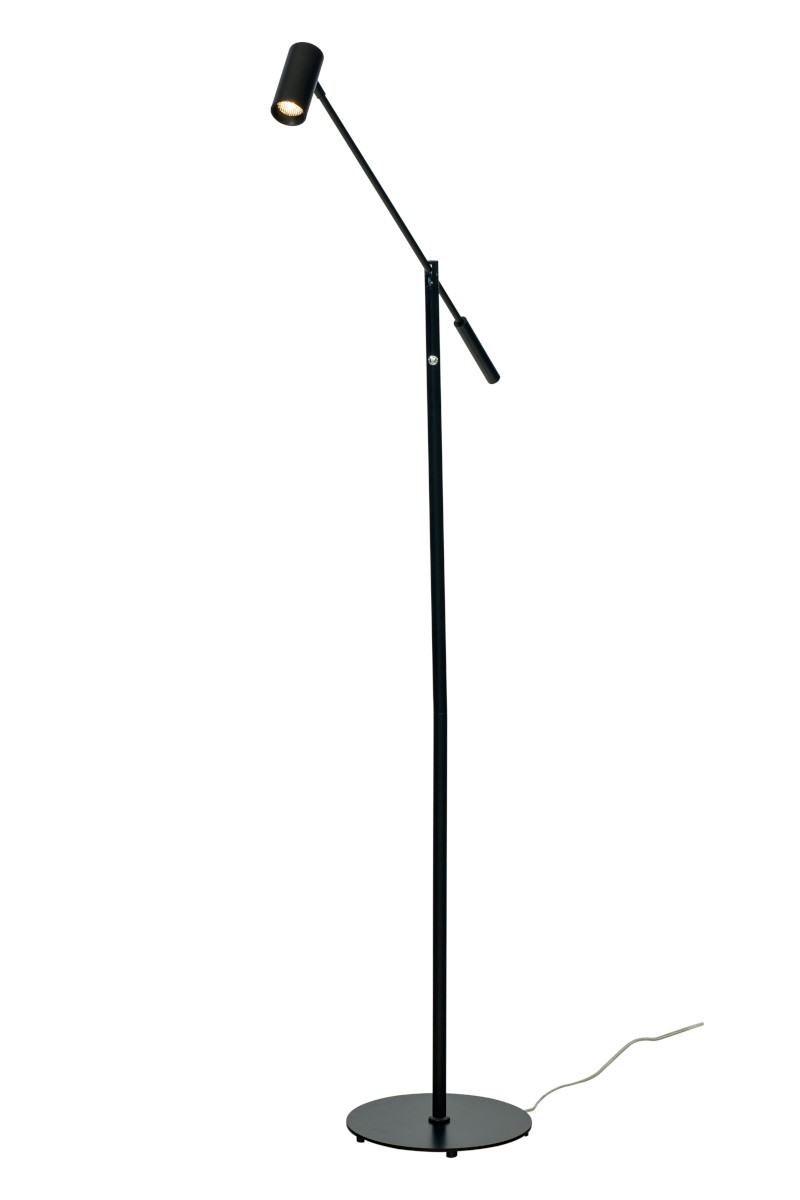 CONCORD Golvlampa Dimbar 130cm Svart