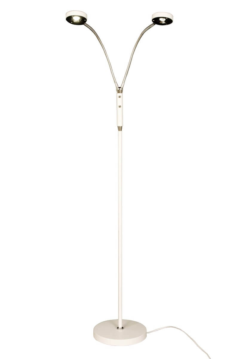 OSLO Golvlampa Dubbel Vit