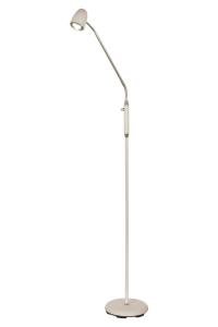SANDNES Golvlampa 140cm Vit/Krom