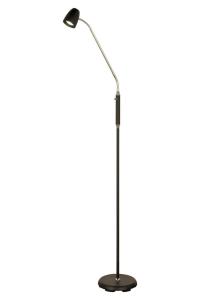 SANDNES Golvlampa 140cm Svart/Krom
