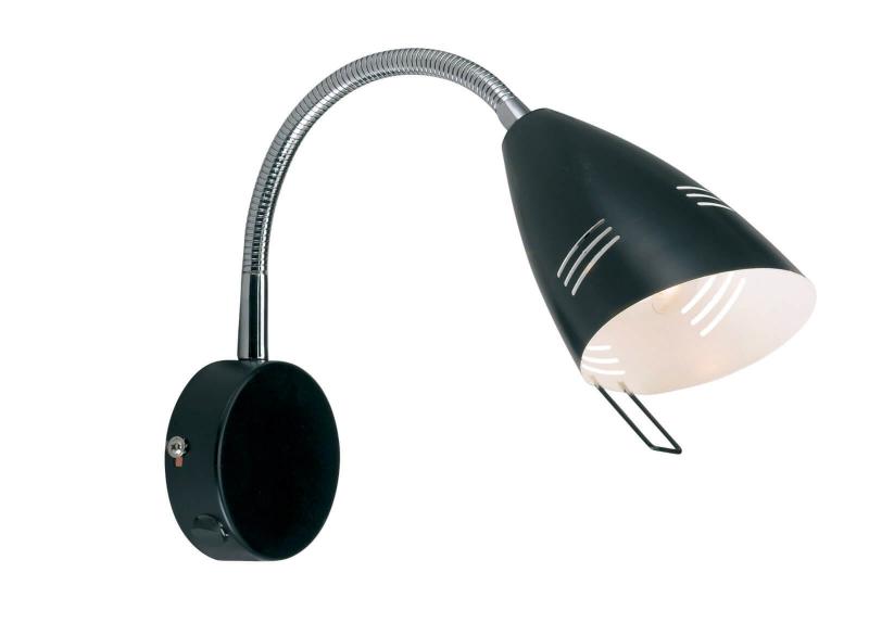 VEJLE Vägglampa 1L 9cm Svart