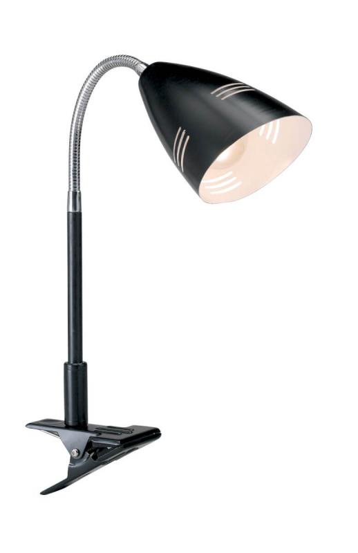 VEJLE Bordslampa 1L 32cm Klämfäste Svart