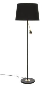 EKETORP Golvlampa LED 145cm Svart/Matt Mässing