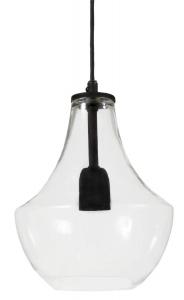 HAMILTON Taklampa 20cm Klar/Svart