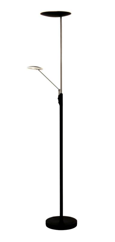 CADIZ Golvlampa LED-Uplight Dimbar 186cm Svart/Stål