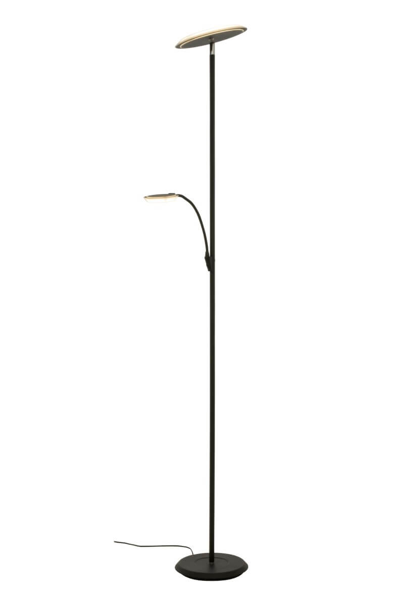 STOCKHOLM Golvlampa LED-Uplight Dimbar 184cm Svart