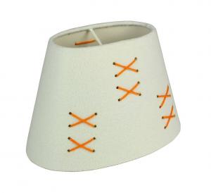 ORIVA Lampskärm X Oval Filt 14/22cm Vit/Orange