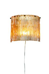 ABELONE Vägglampa 25cm Svart/Amber