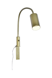 HUGIN Sänglampa 30cm Antikmålad