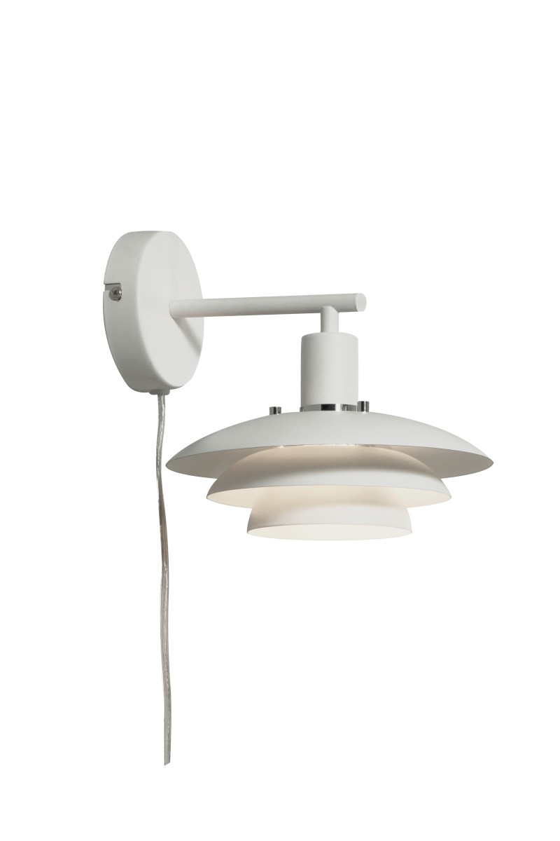 EPSILON Vägglampa 20cm Vit