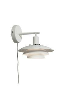 EPSILON Vägglampa 20cm Vit