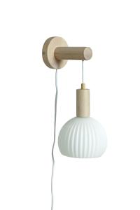 LAPPONIA Vägglampa 15cm Vit