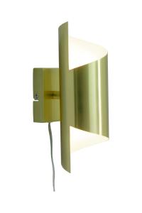 LUCILE Vägglampa 27cm Matt Mässing/Vit