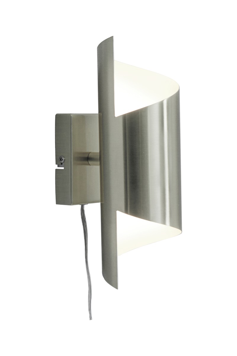 LUCILE Vägglampa 27cm Stål/Vit