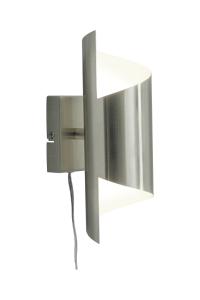 LUCILE Vägglampa 27cm Stål/Vit