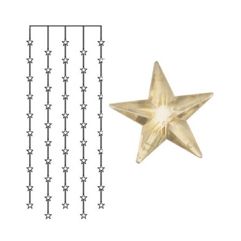 STAR CURTAIN Ljusgardin 50L 2m Varmvit