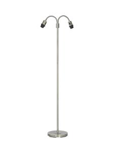 AMY Golvlampa Flex 2-Arm 150cm Krom