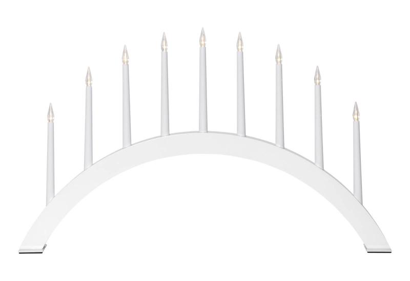 JAZZ Träljusstake 53cm LED Vit