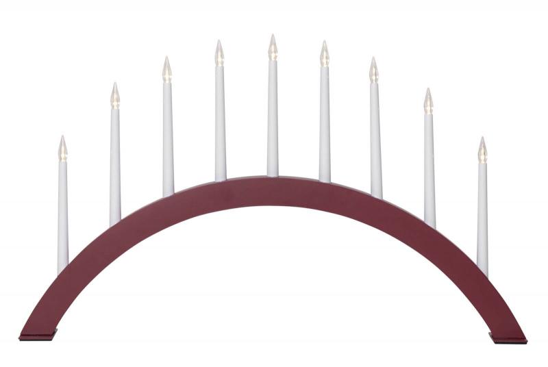 JAZZ Träljusstake 53cm LED Röd