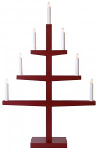 Tripp Ljusstake 7L 77cm Röd