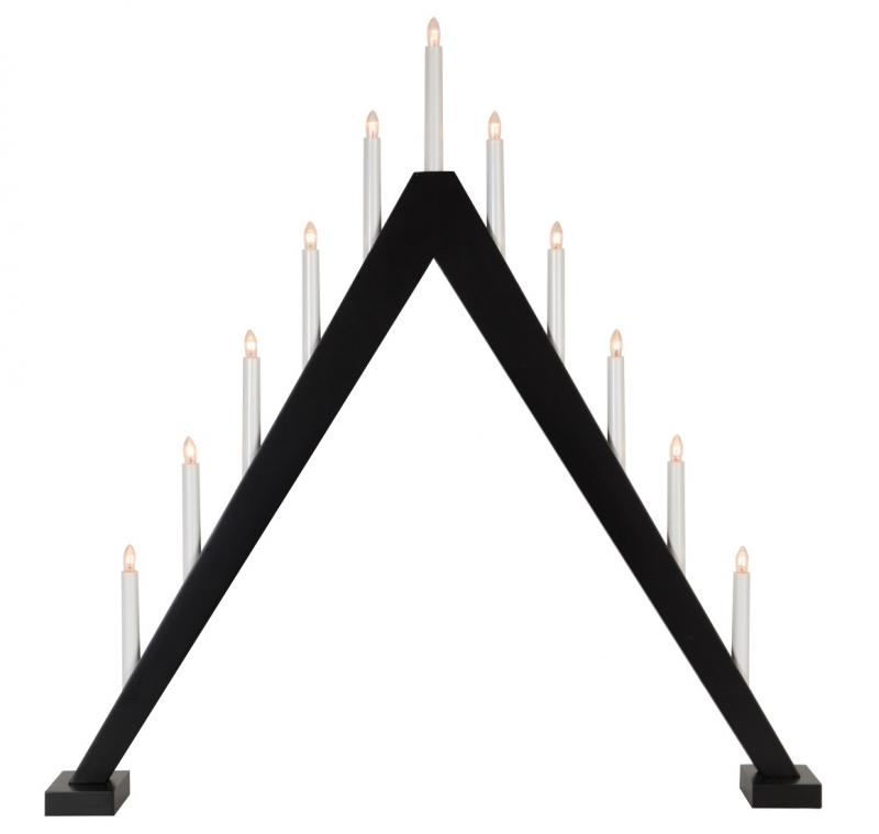 Trill Ljusstake 11L 79cm Svart