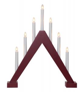 TRILL Ljusstake 7L 47cm Röd
