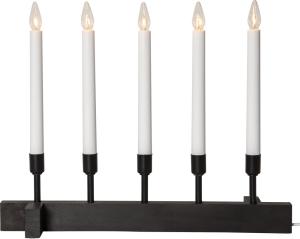 VIND Ljusstake 5L 32cm Svart
