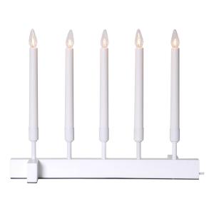 VIND Ljusstake 5L 40cm Vit