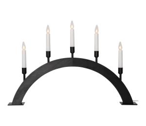 VIND Ljusstake 5L 57cm Svart