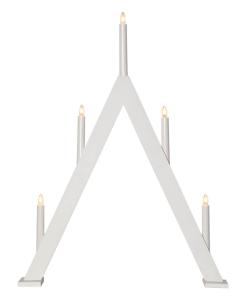 ALBO Ljusstake 5L 66cm Vit