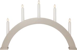 ALBO Träljusstake 5L 33cm Båge Beige