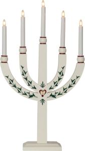 ELIAS TRADITION Ljusstake 5L 61cm Vit