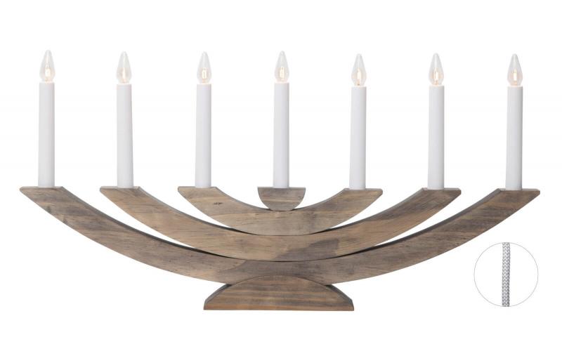 NAVIDA Ljusstake 7L 60cm Brun