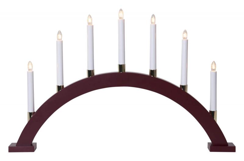 GILLIAN Träljusstake 63cm Röd