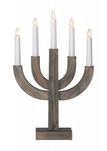 SELMA Träljusstake 40cm Brun