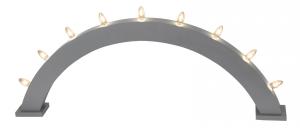 Trull Ljusstake 9L Grå