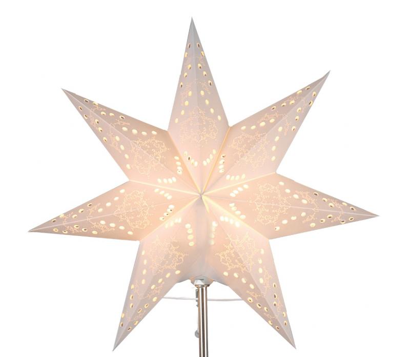 Sensy Lös Pappersstjärna 34cm Vit
