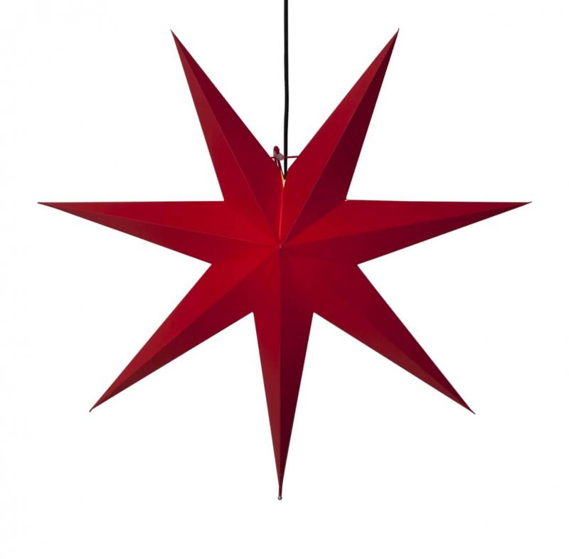 ROZEN Pappersstjärna 70cm Röd