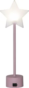BLIZZ Stjärna USB 40cm Vit/Rosa